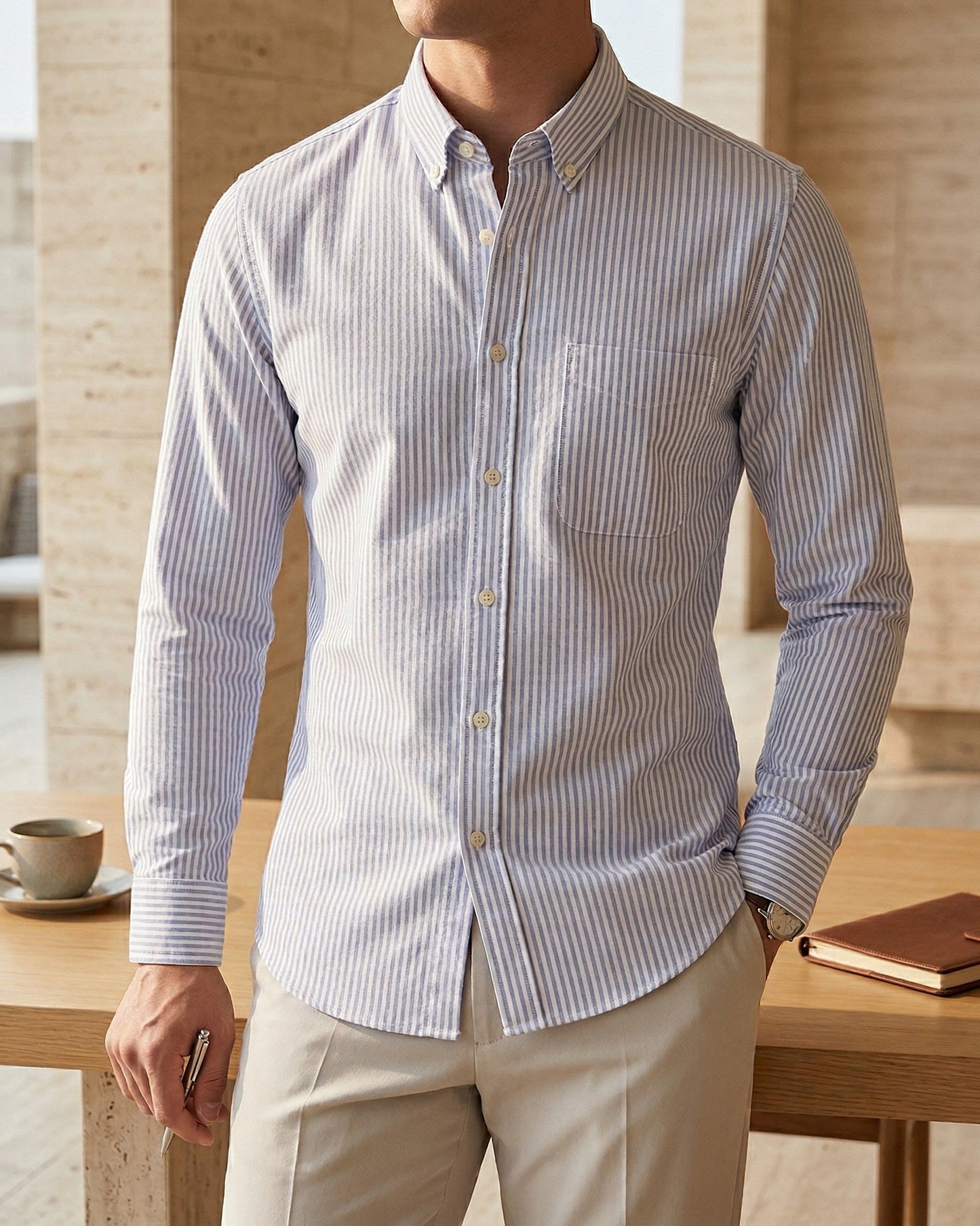 Dario Cotton Button-Down Shirt