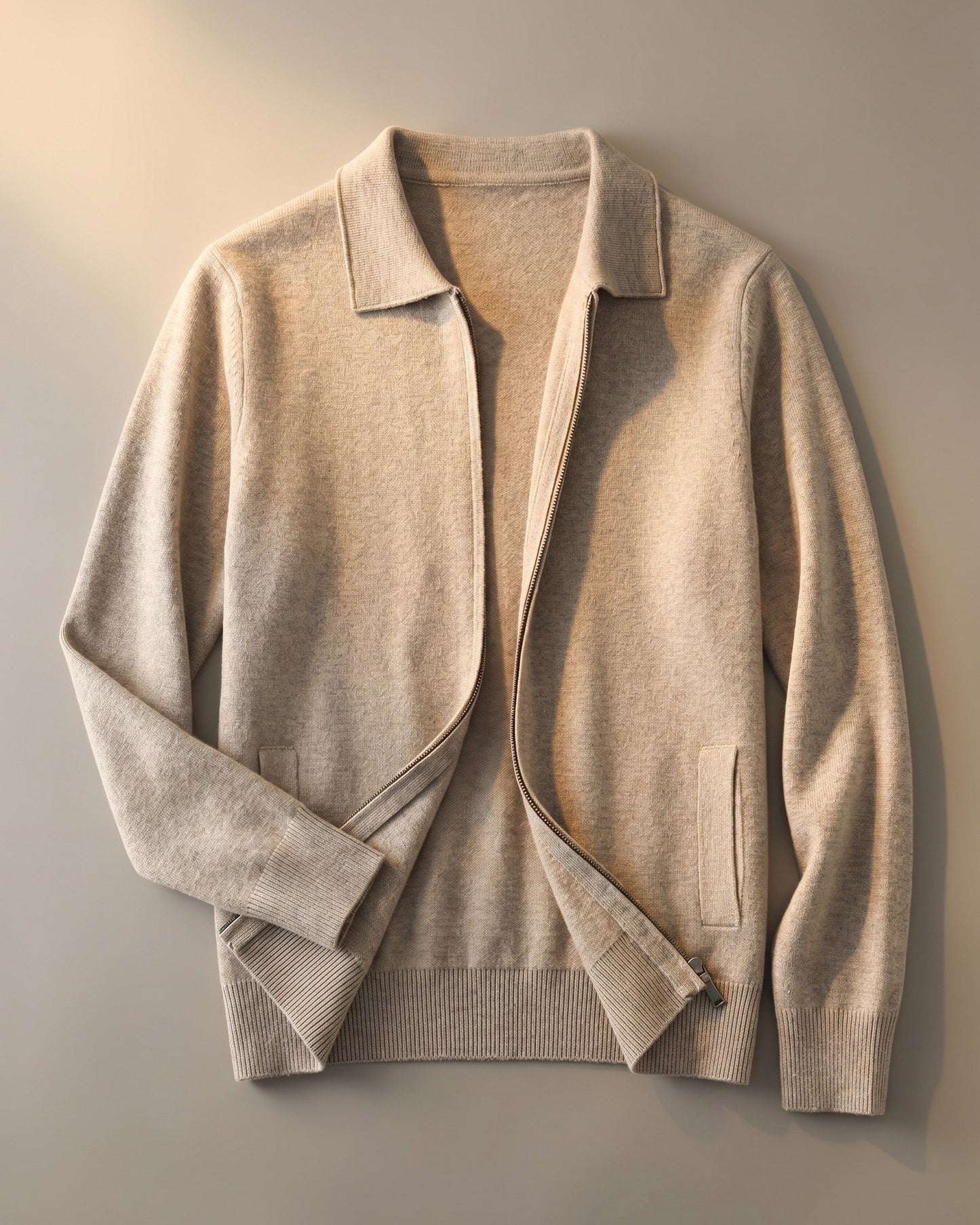 Rodolfo Cashmere Zip-Through Jacket