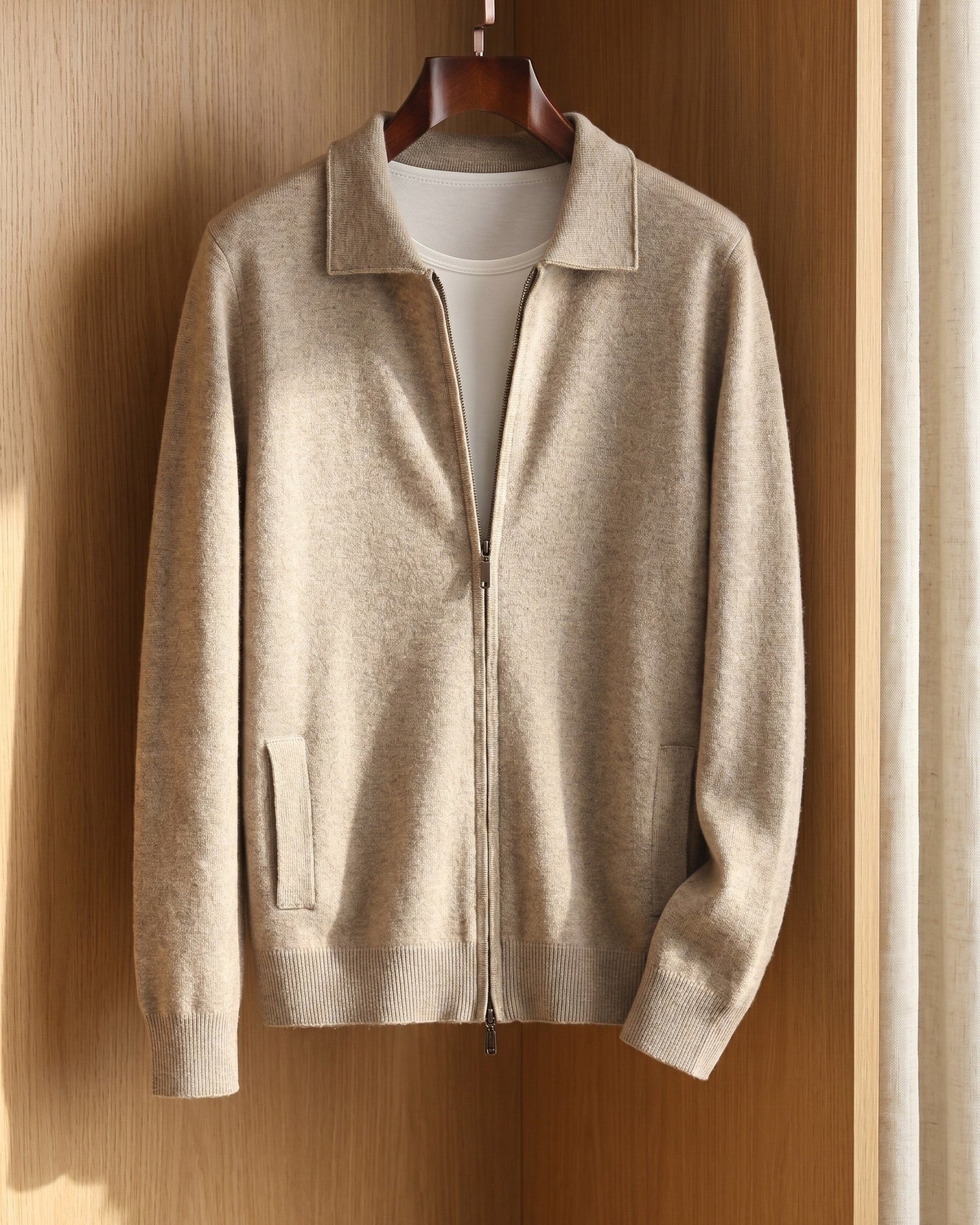 Rodolfo Cashmere Zip-Through Jacket