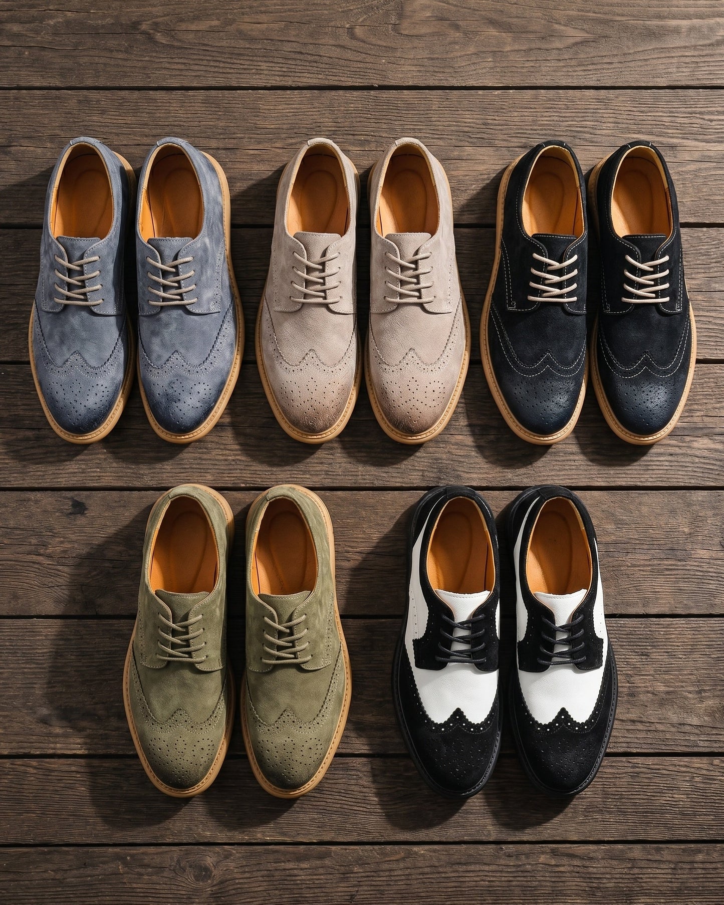Raimondo Suede Brogue Oxford